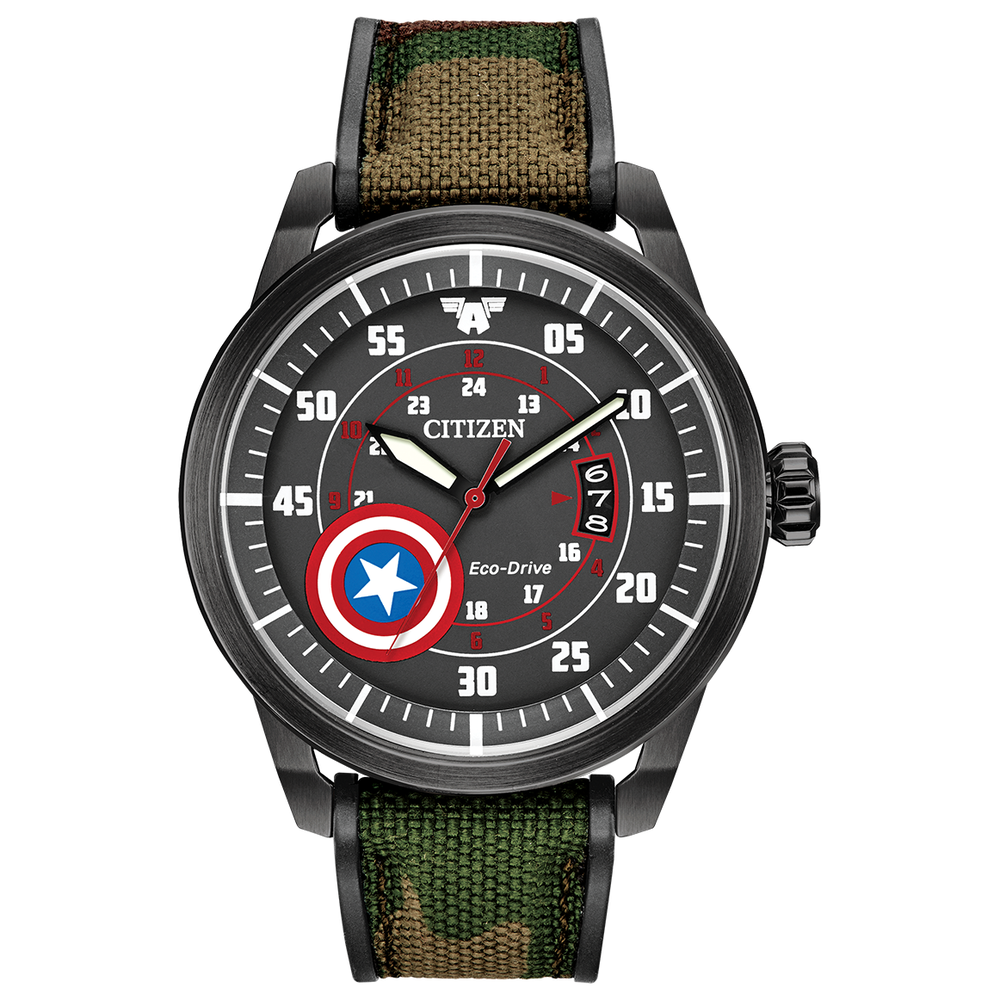 CITIZEN MARVEL CAPTAIN AMERICA REF# AW1367-05W — Hannoush Jewelers